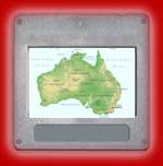 Landkarte Australiens
